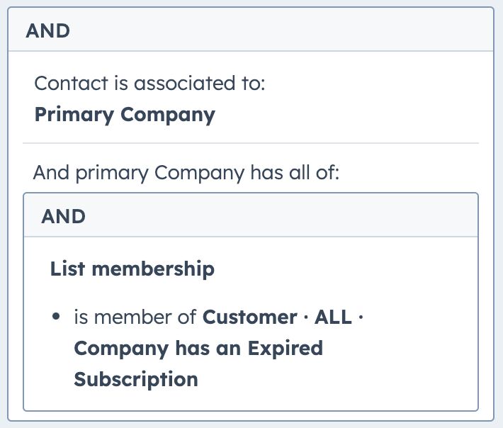 cross referencing objects for list building